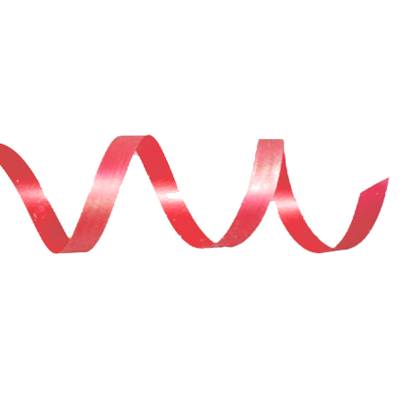 3/16" Satin Curling Ribbon - Red - 500 yd. roll