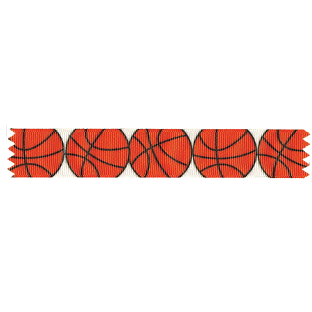 #5 Grosgrain Ribbon with Basketballs - 10 yd. roll