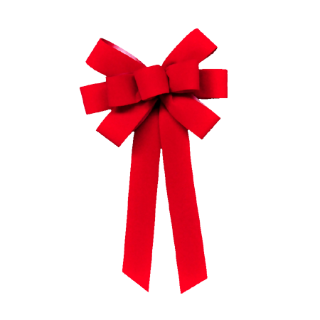 #9 Veltex - Flocked Poly Weatherproof Ribbon - Red - 25 yd. roll