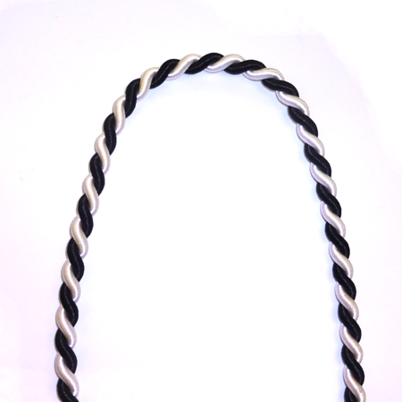 10mm Rope - Black/White - 2 yd. pkg.