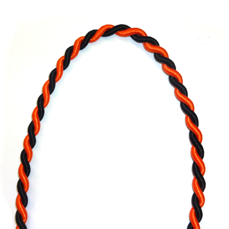 10mm Rope - Orange/Black - 2 yd. pkg.