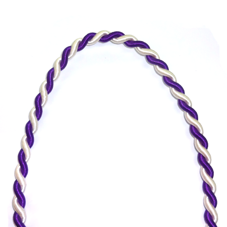 10mm Rope - Purple/White - 2 yd. pkg.