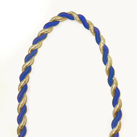 10mm Rope - Royal/Metallic Gold - 2 yd. pkg.