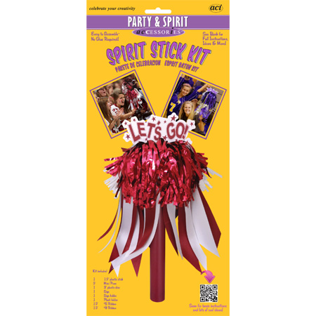 Spirit Stick Kit - Burgundy/White
