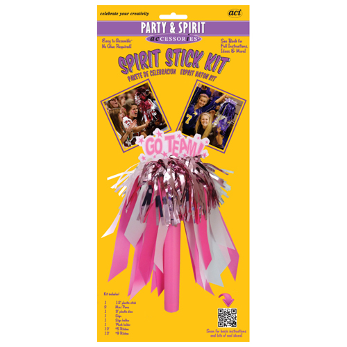 Spirit Stick Kit - Hot Pink/White