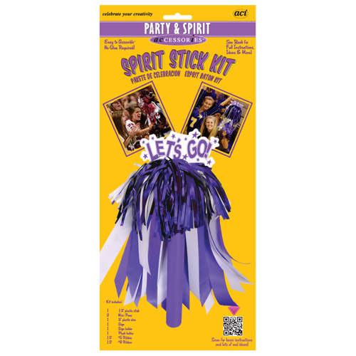 Spirit Stick Kit - Purple/White