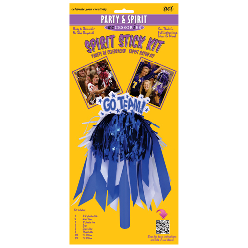 Spirit Stick Kit - Royal/White
