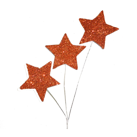 Star Glitter Spray - Orange - 1 pc. pkg.