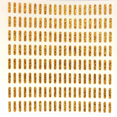 Petite - 1/2" Old Gold Glitter Letter Sheet - I - 168 per sheet