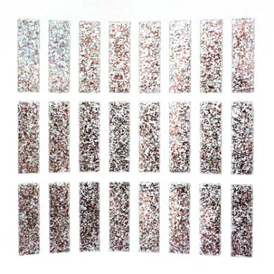 1.5" Glitter Letter Sheet - I/#1 - Silver - 24 per sheet