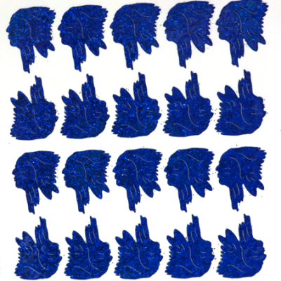Indian Glitter Sticker Sheet - Royal - 20 per sheet