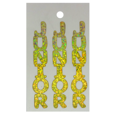 Pegable Junior Sticker - Holographic Gold - 2 per sheet