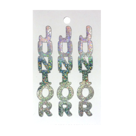 Pegable Junior Sticker - Holographic Silver - 2 per sheet